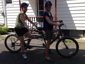 tandem biking